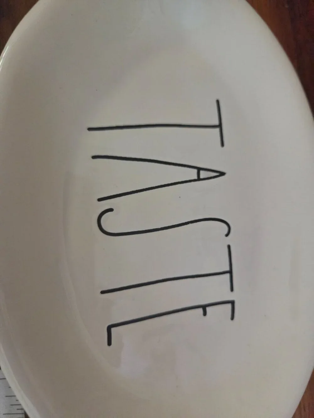Rae Dunn magenta taste oval dish 8 inches